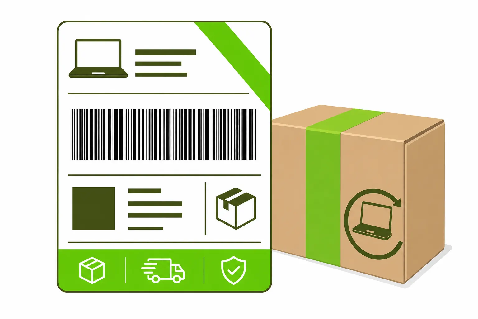Free prepaid UPS or USPS shipping label